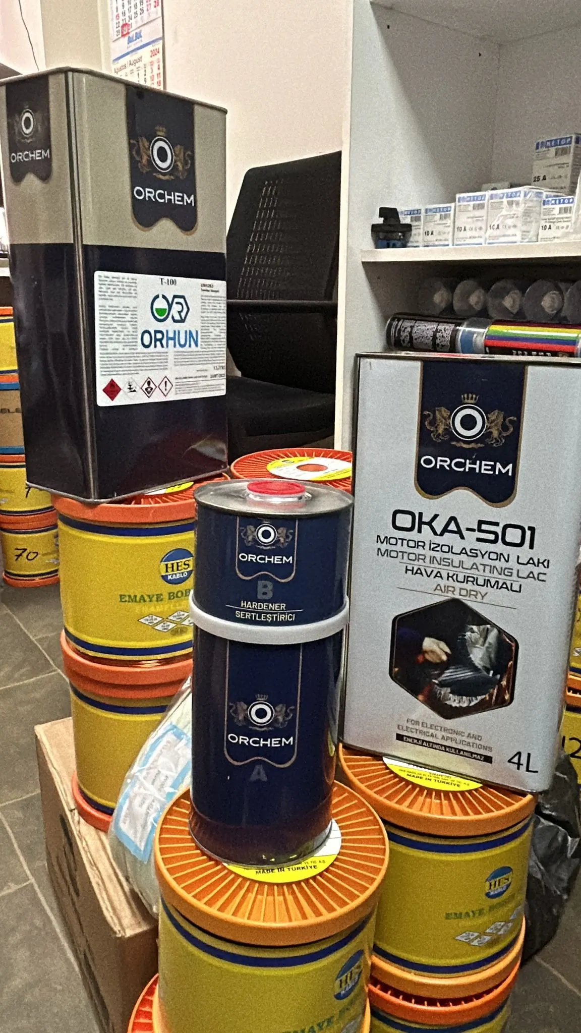 OKA-501 et produits Orchem en rayon chez un revendeur